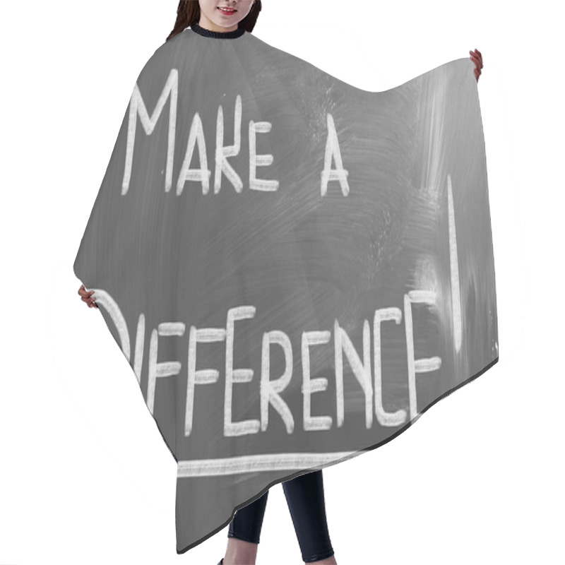 Personality  Make A Difference Concept Hair Cutting Cape