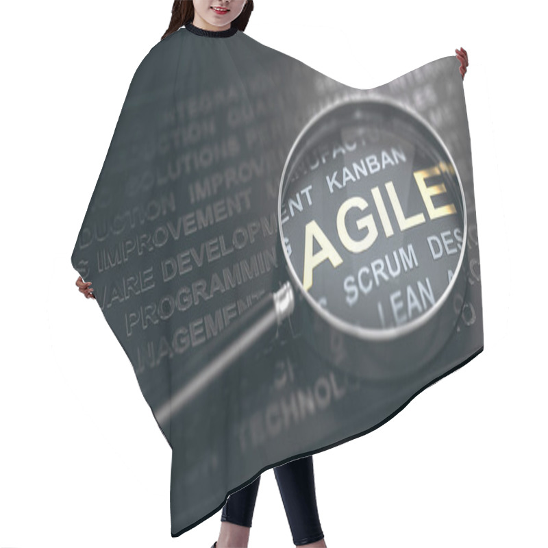 Personality  Focus On Project Management Methodology. Agile Software Developm Hair Cutting Cape