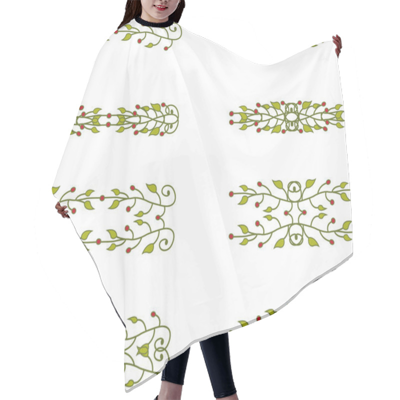 Personality  Floral Branch Elements Hair Cutting Cape