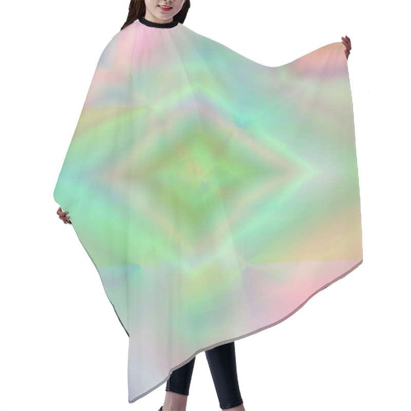 Personality  Iridescent  Rhombuses On Light Background Hair Cutting Cape