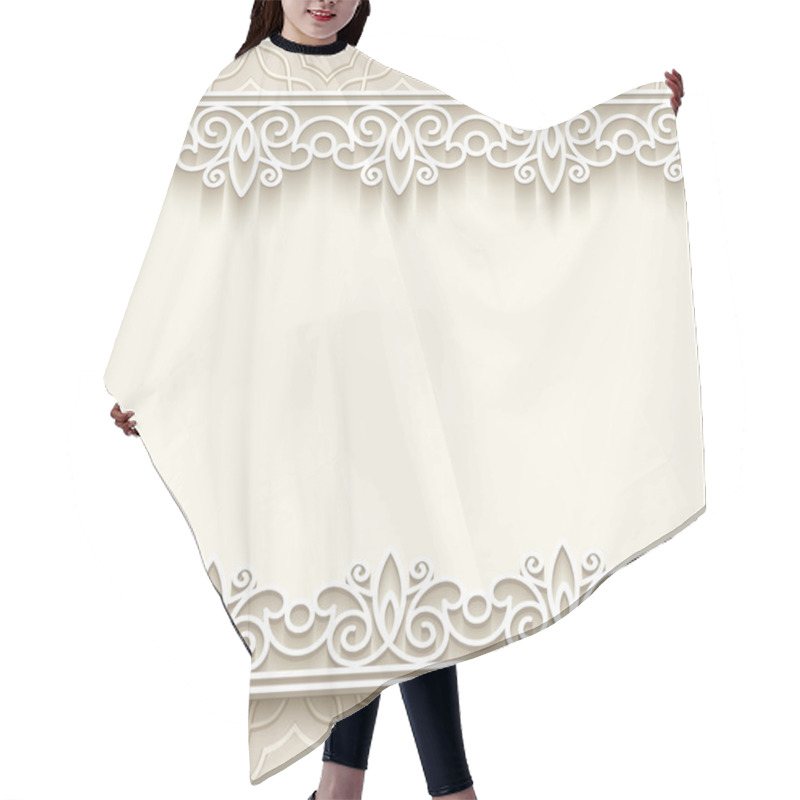 Personality  Paper Lace Background Hair Cutting Cape