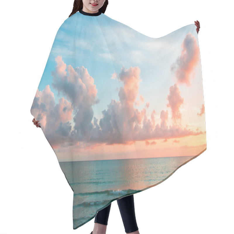 Personality  Sunset On The Atlantic Ocean Hair Cutting Cape