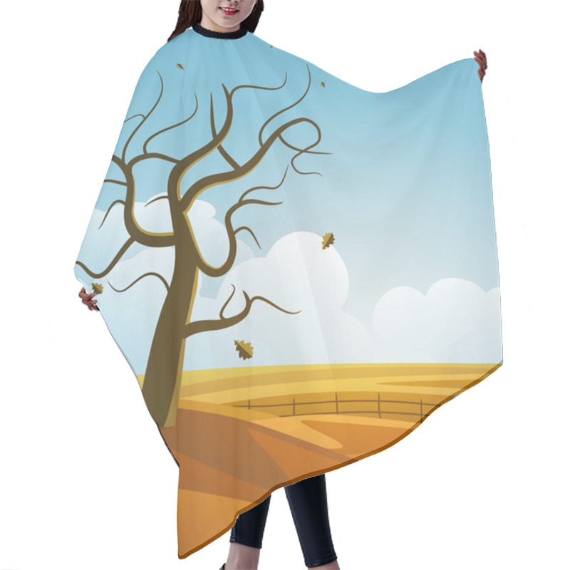 Personality  Autumn Background Hair Cutting Cape