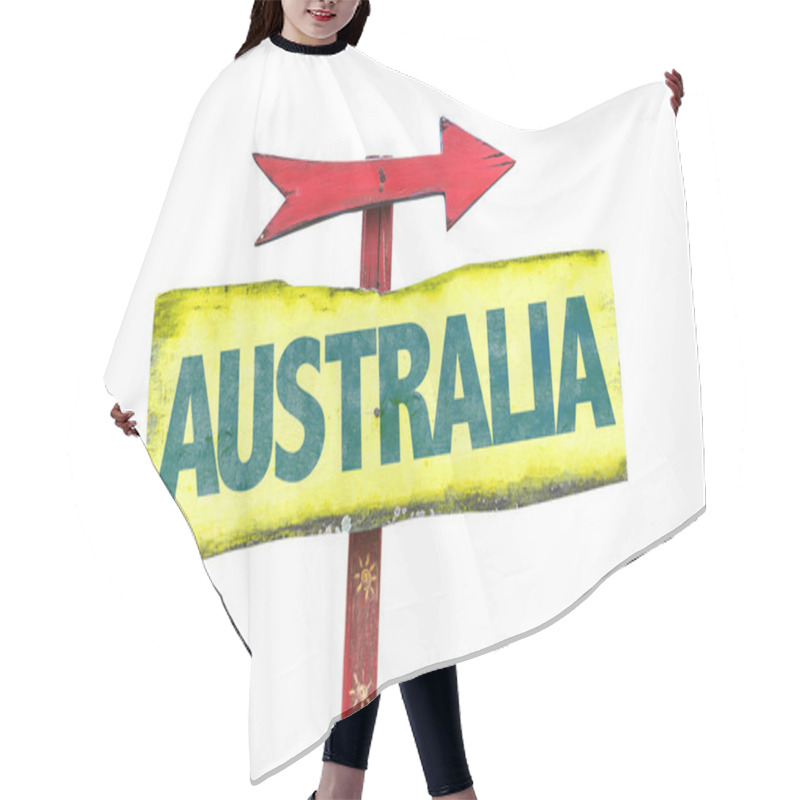 Personality  Australia Text Sign Hair Cutting Cape