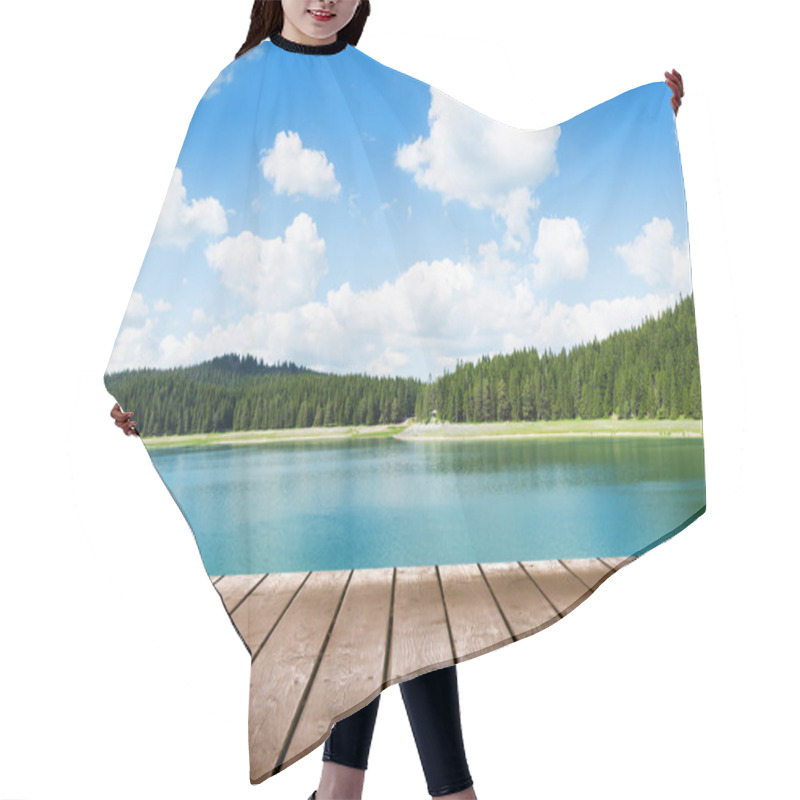 Personality  View On Calm Lake Hair Cutting Cape