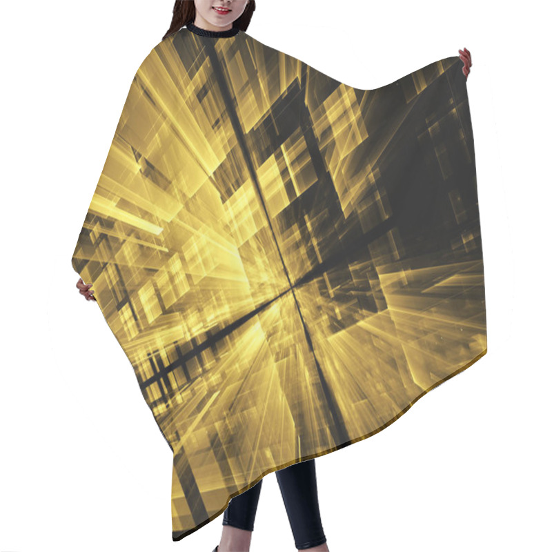 Personality  Abstract Fractal Background Hair Cutting Cape