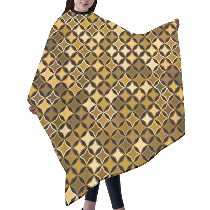 Personality  Seamless Geometric Retro Pattern Hair Cutting Cape