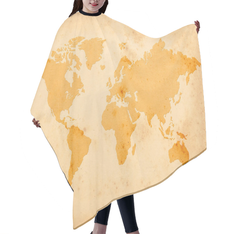 Personality  Old World Map Hair Cutting Cape