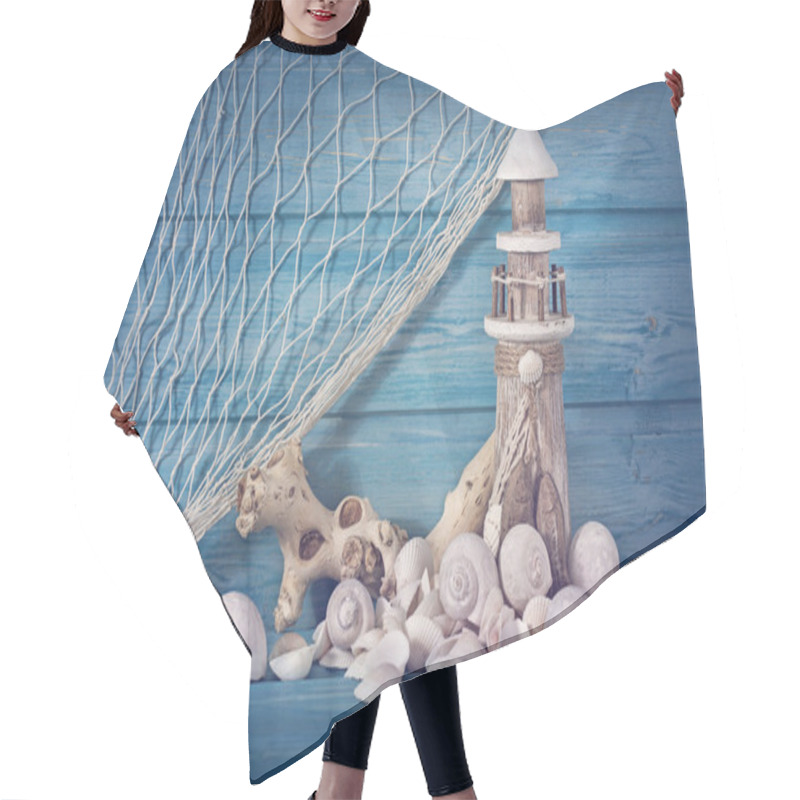 Personality  Marine Life Decoration Hair Cutting Cape