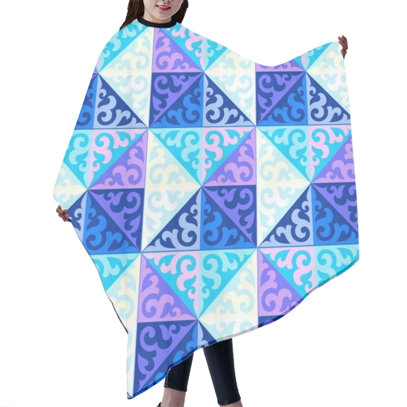 Personality  Kazakh National Patterns And Ornaments Hair Cutting Cape