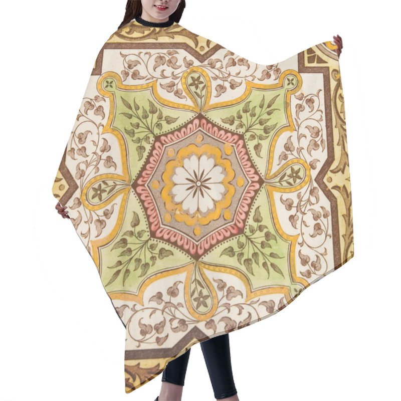 Personality  Decorative Tile Hair Cutting Cape