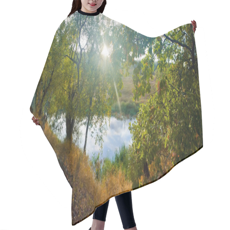 Personality  Summer Panorama Hair Cutting Cape