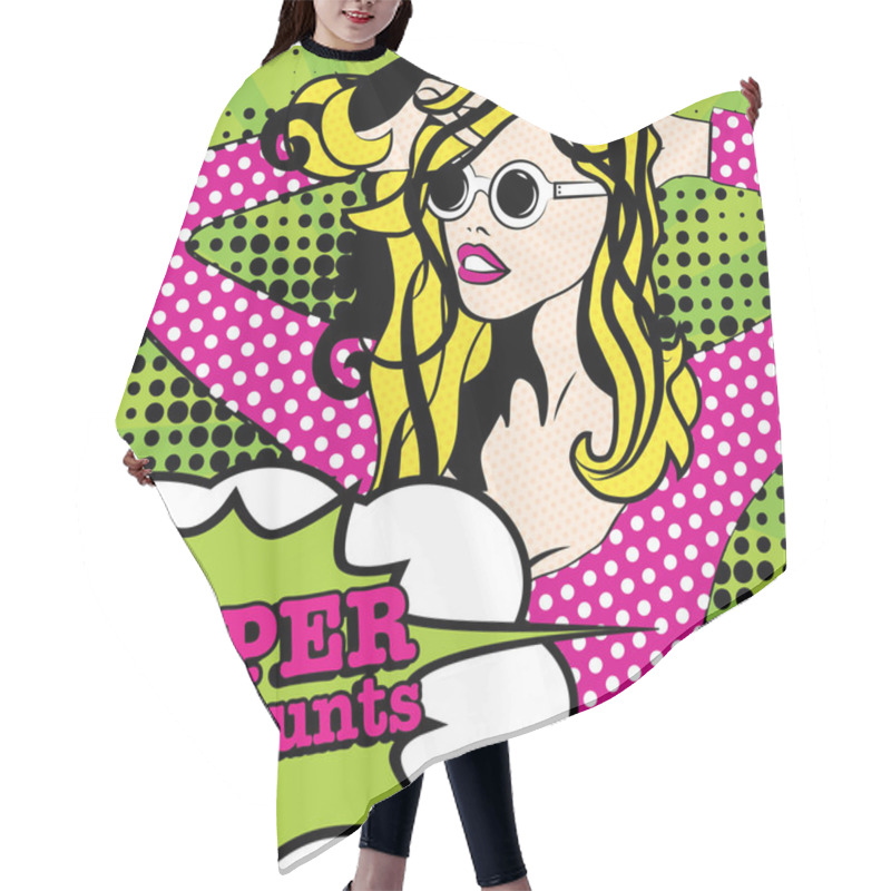 Personality  Pop Art Woman SUPER DISCOUNTS! Hair Cutting Cape