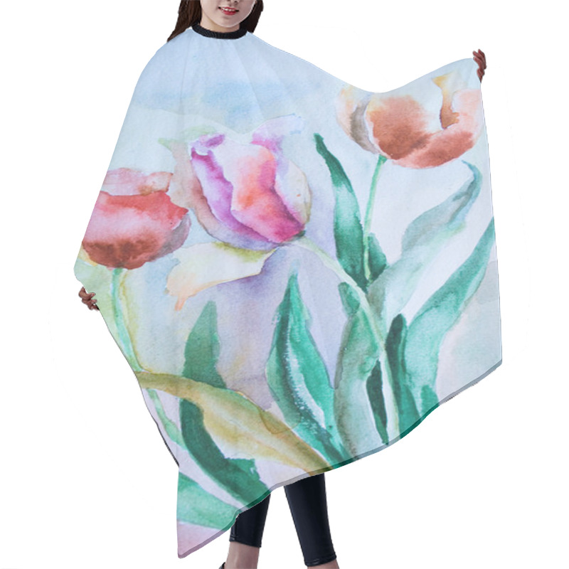 Personality  Three Tulips Hair Cutting Cape