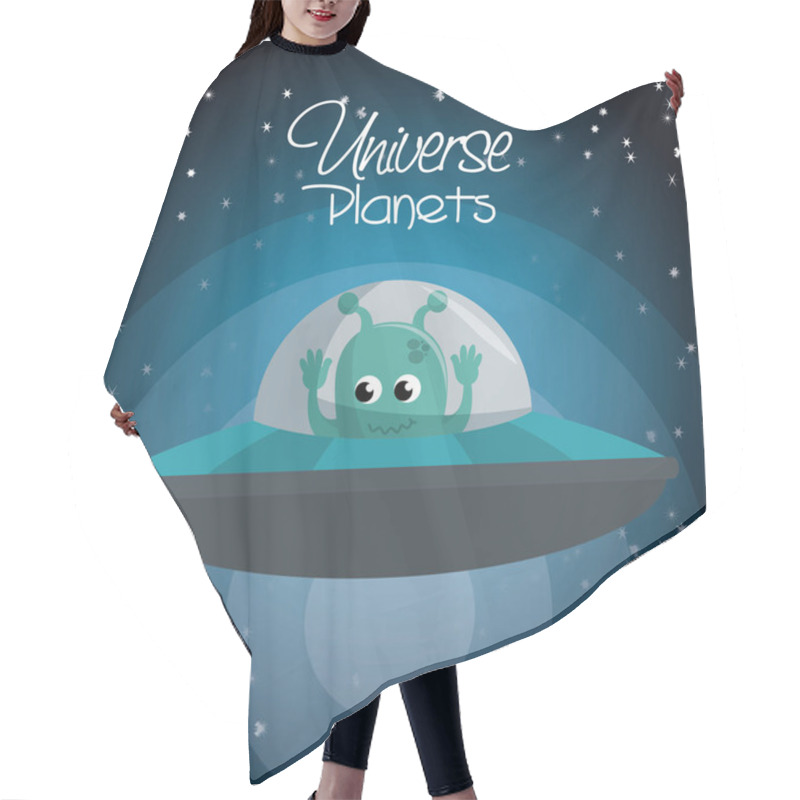 Personality  Universe Planets Space Concept Hair Cutting Cape