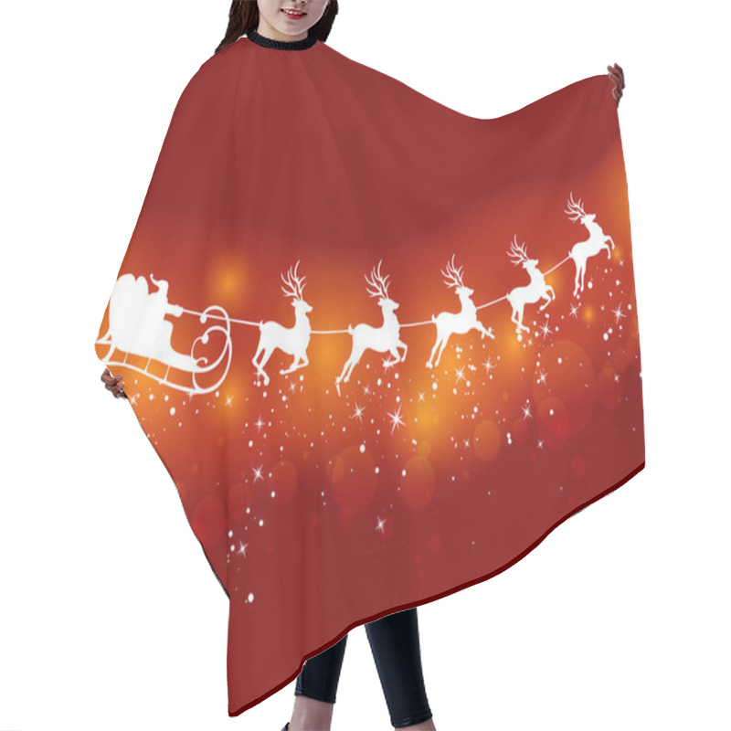 Personality  Merry Christmas Hair Cutting Cape