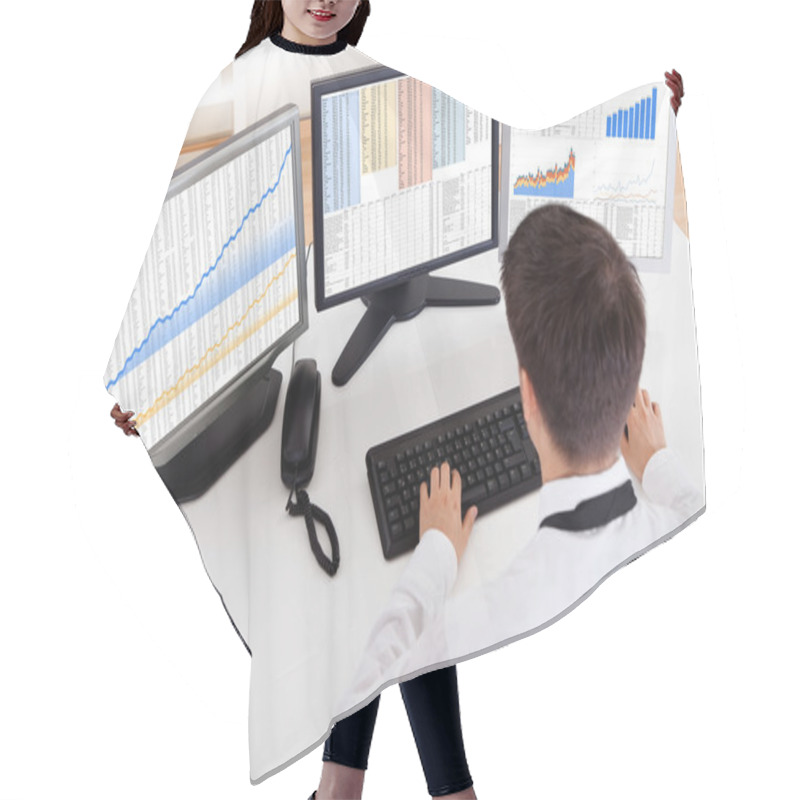 Personality  Stock Broker Trading In A Bull Market Hair Cutting Cape