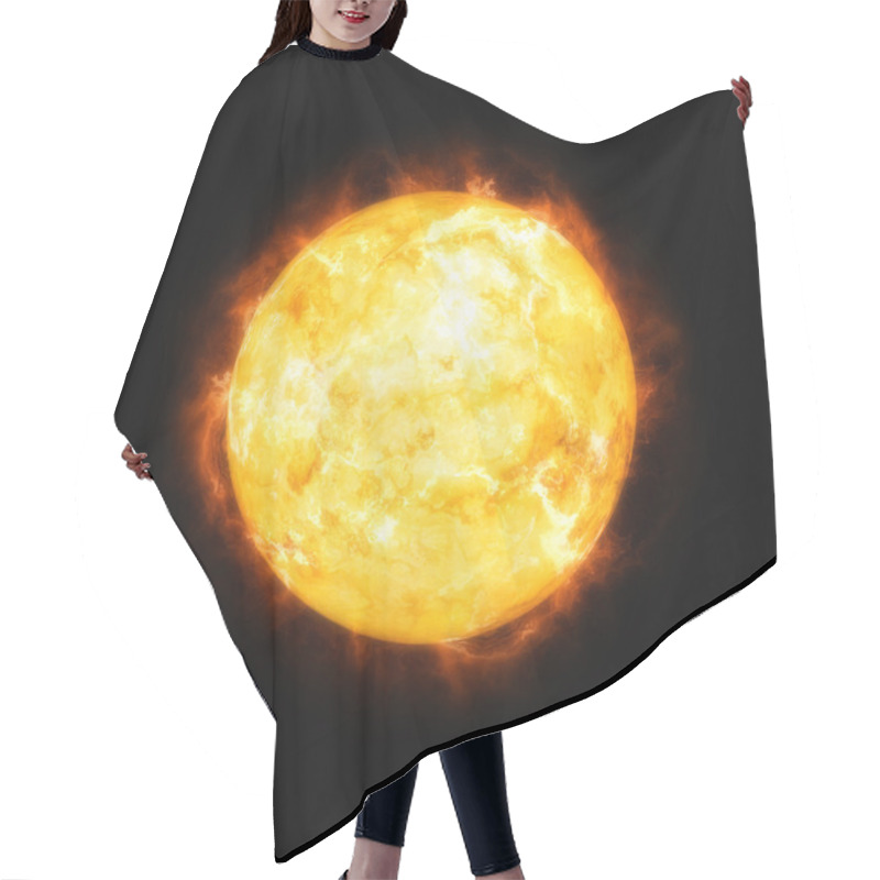 Personality  Detailed Sun In Space Hair Cutting Cape