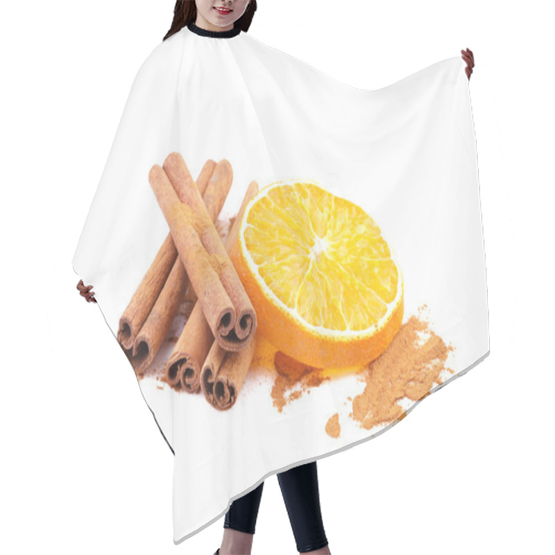 Personality  Cinnamon And Orange Slice Hair Cutting Cape