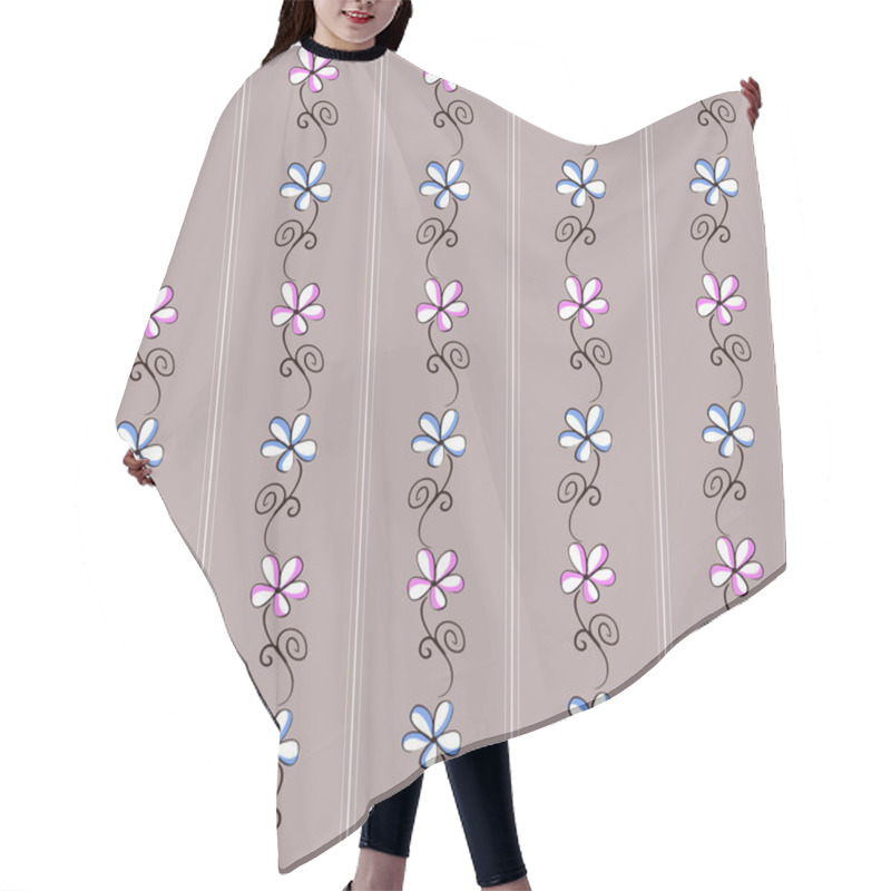 Personality  Floral Pattern Hair Cutting Cape