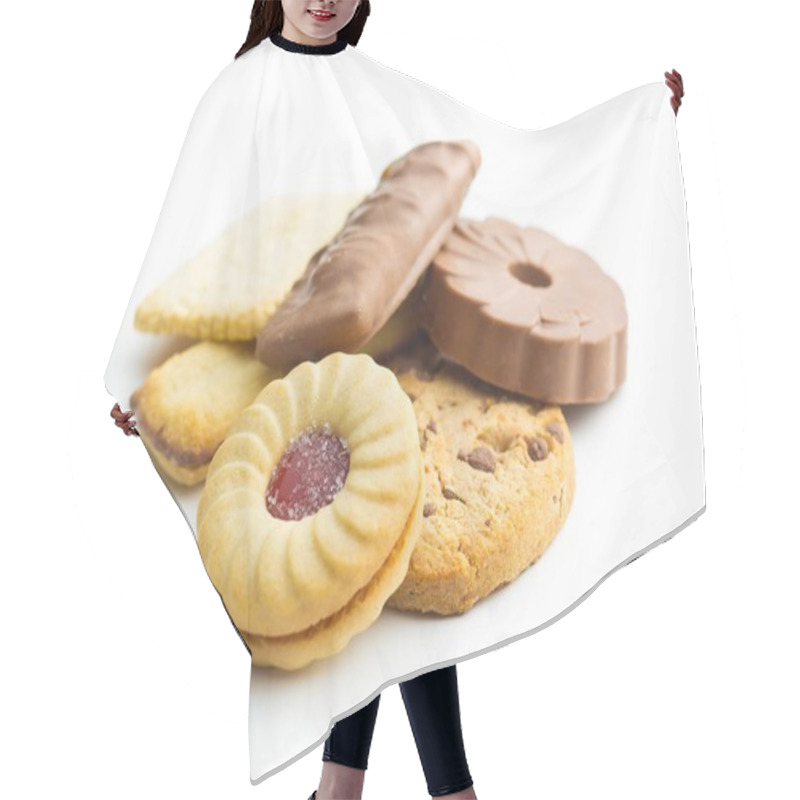 Personality  Various Sweet Biscuits. Hair Cutting Cape