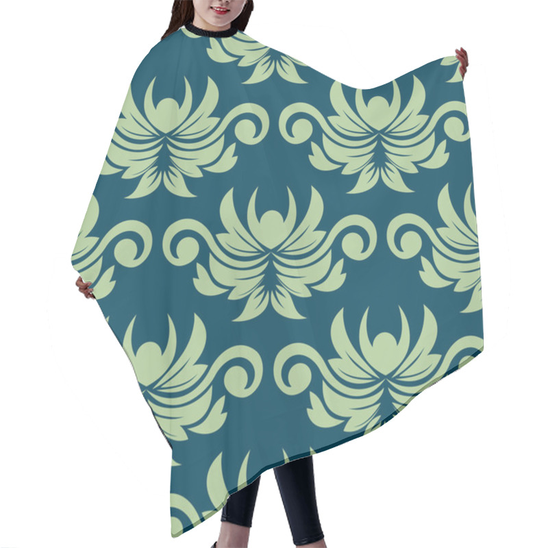 Personality  Persian Paisley Seamless Floral Pattern Hair Cutting Cape