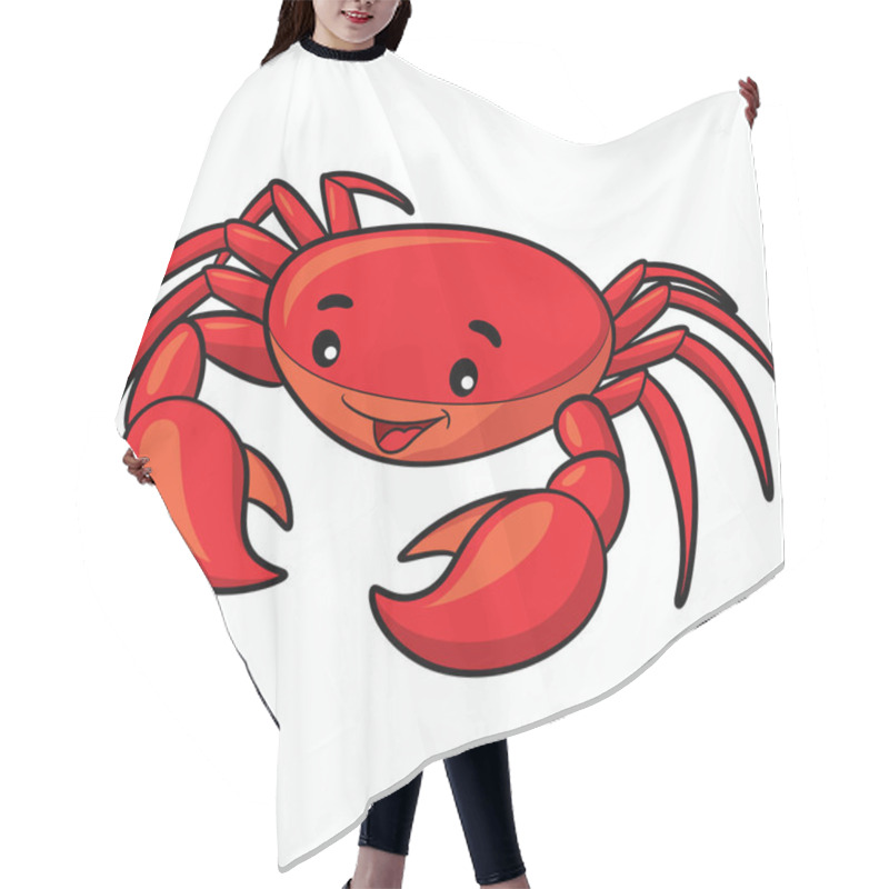 Personality  Crab Cartoon Hair Cutting Cape