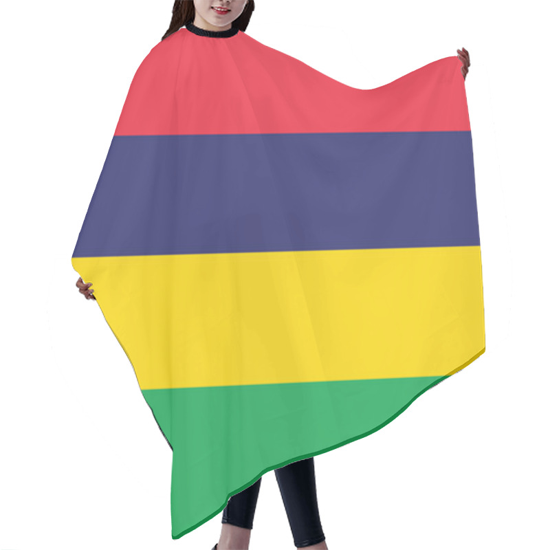 Personality  Flag Of Mauritius Hair Cutting Cape