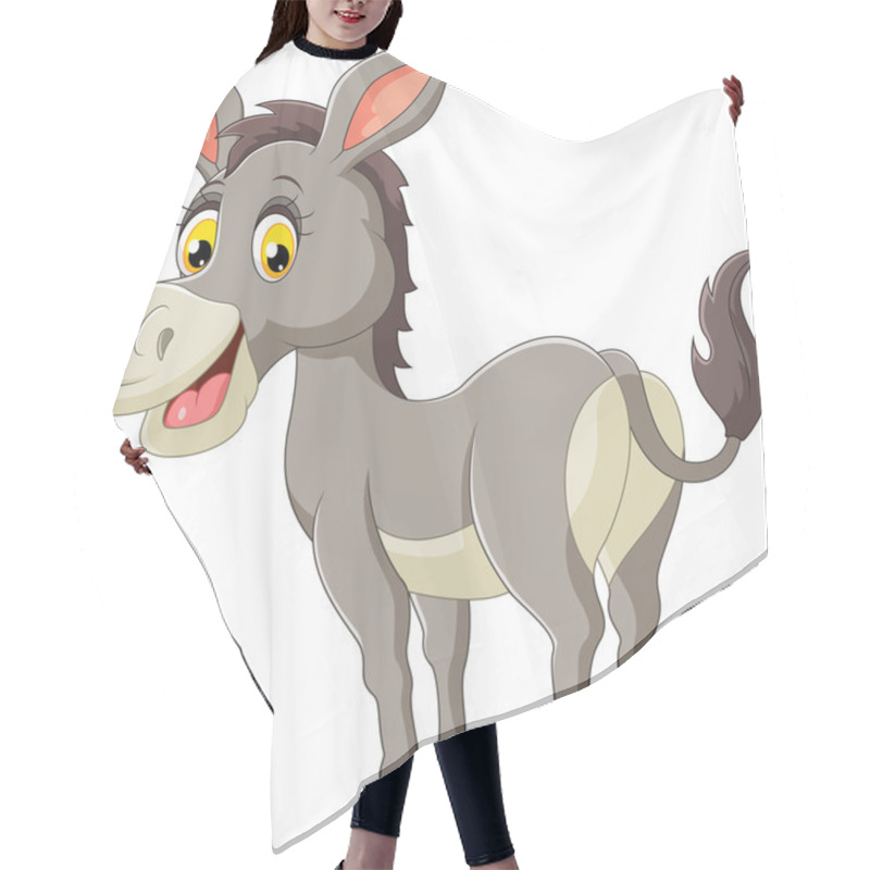 Personality  Cartoon Donkey Smile And Happy Hair Cutting Cape