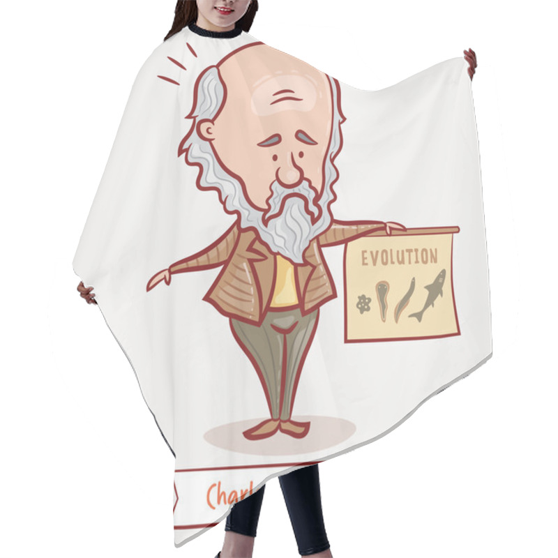 Personality  The Naturalist And Geologist Charles Darwin Hair Cutting Cape