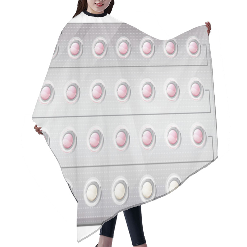 Personality  A Pack Of Birth Control Pills Hair Cutting Cape