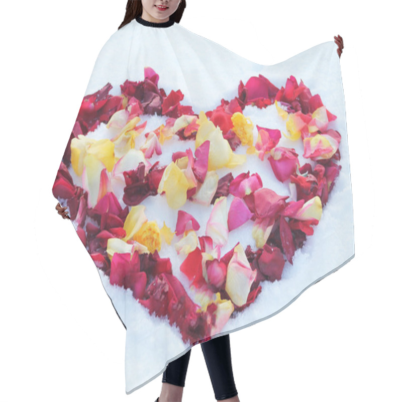 Personality  Heart On The Snow Hair Cutting Cape