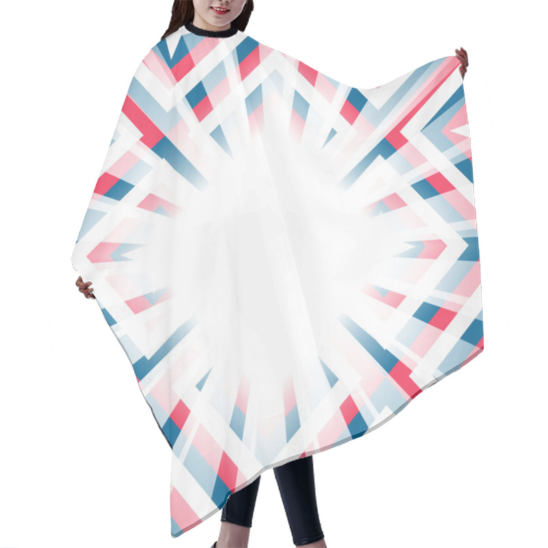 Personality  Geometric Background, Stars And Diamond Shapes Hair Cutting Cape