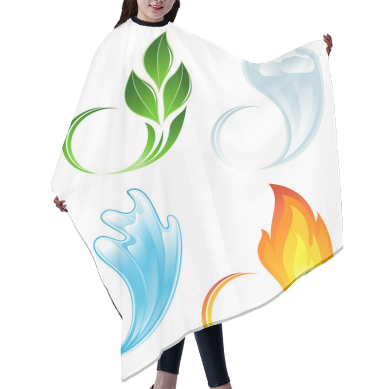 Personality  The Four Elements Of Life Hair Cutting Cape