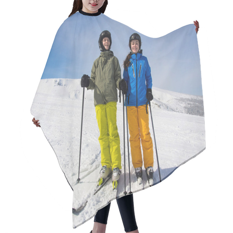 Personality  Teenages  Skiing Hair Cutting Cape