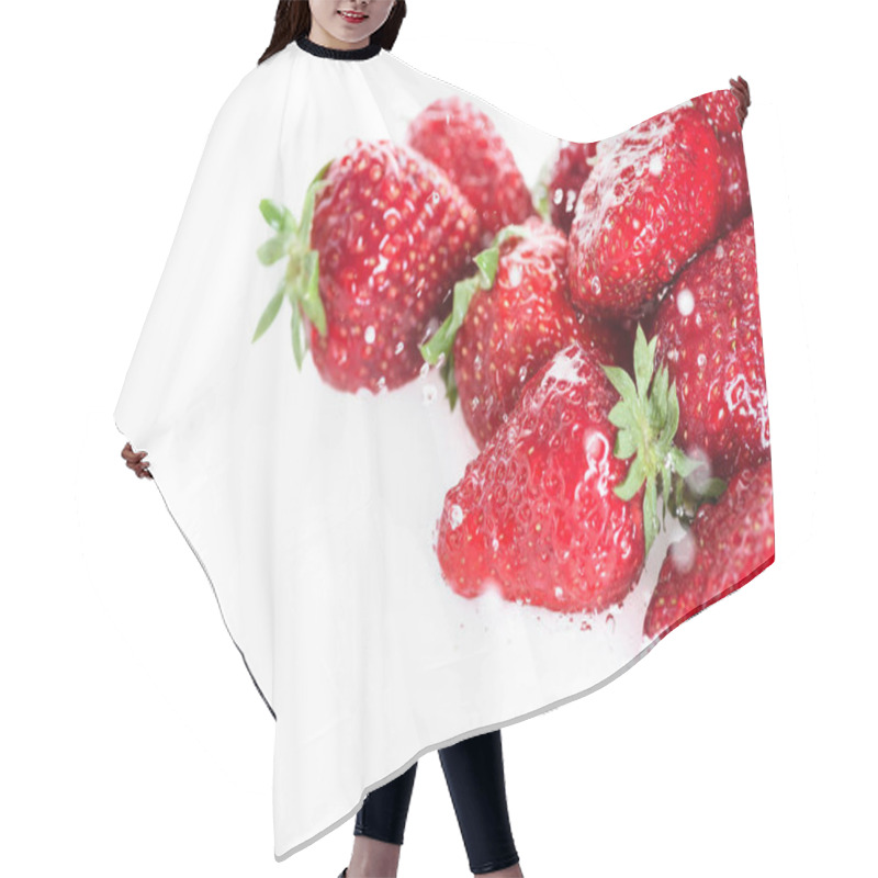 Personality  Ripe Wet Strawberries  Hair Cutting Cape