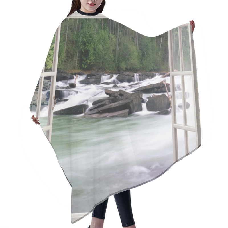 Personality  Wide River Stream Hair Cutting Cape