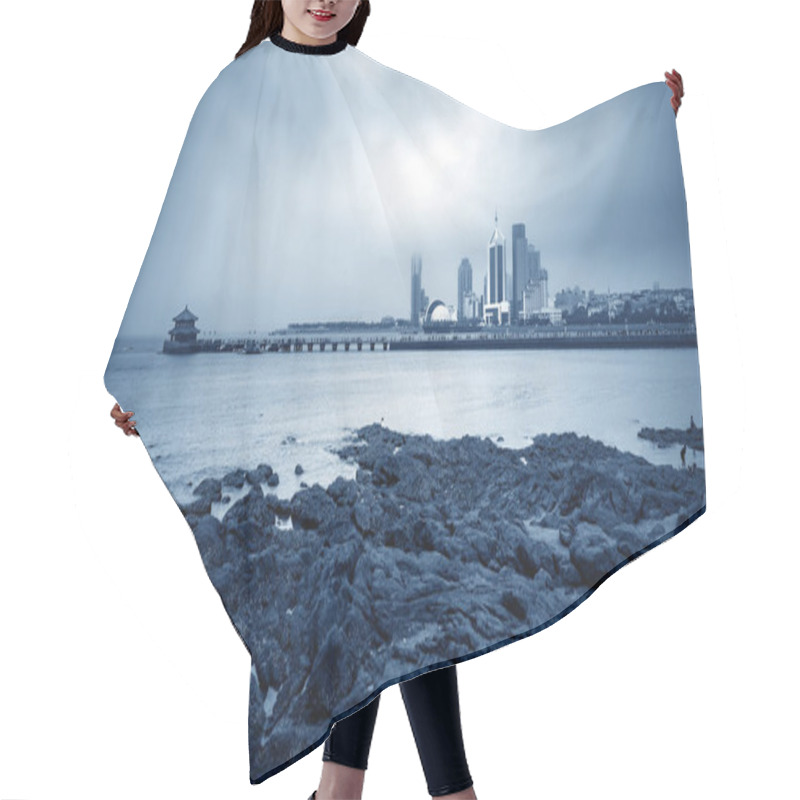 Personality  Qingdao Cityscape, China Hair Cutting Cape