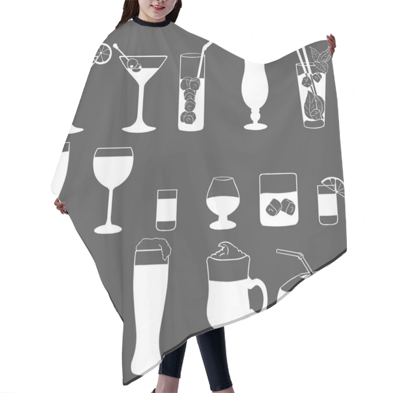 Personality  Cocktails And Alcohol Drinks Hair Cutting Cape