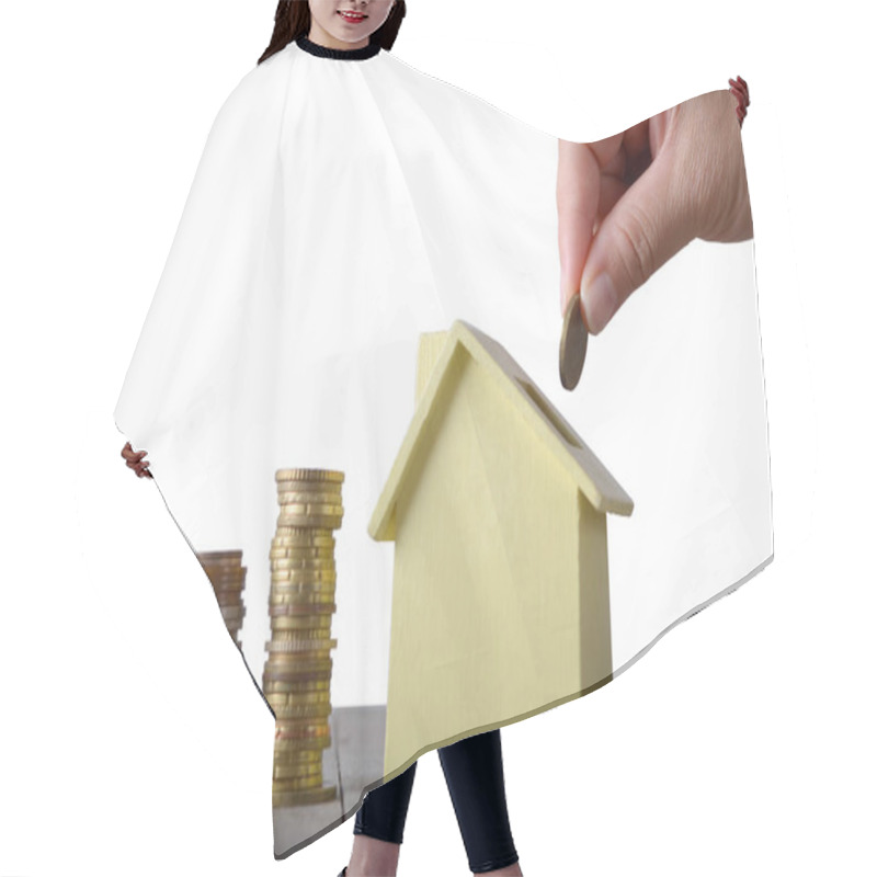 Personality  Financial Concept Hair Cutting Cape