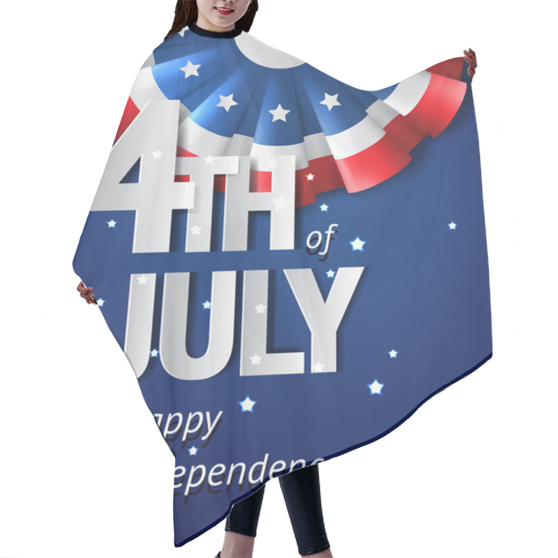 Personality  USA Independence Day Card Hair Cutting Cape