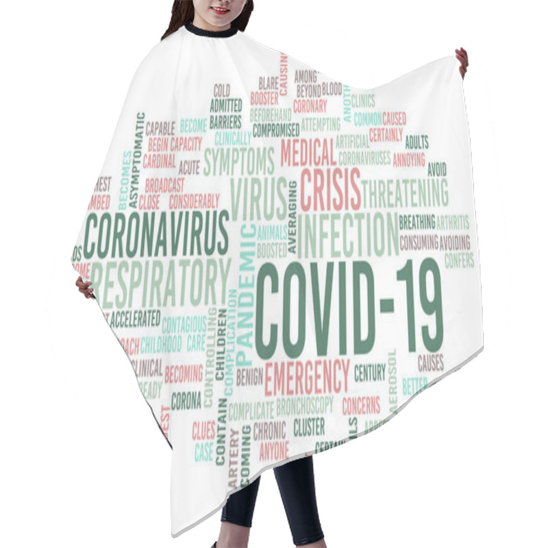 Personality  Covid-19 Crisis Management Information And Data Background Hair Cutting Cape