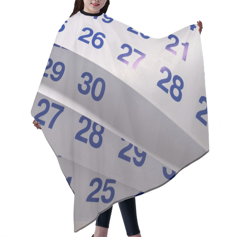 Personality  Calendar Fragment Perspective Shot Hair Cutting Cape