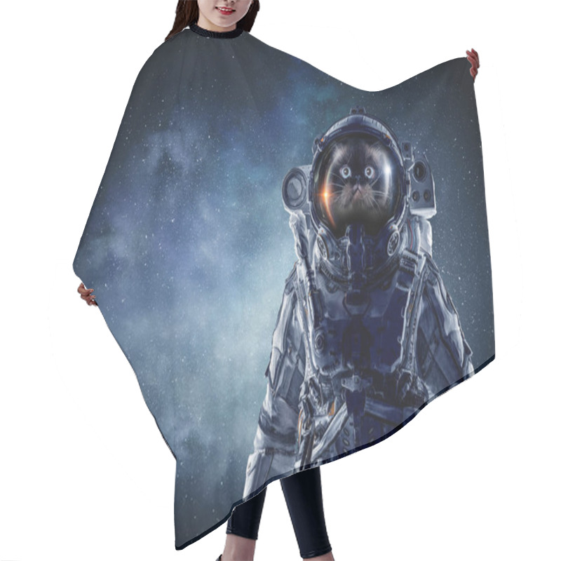 Personality  First Trip To Space. Mixed Media Hair Cutting Cape