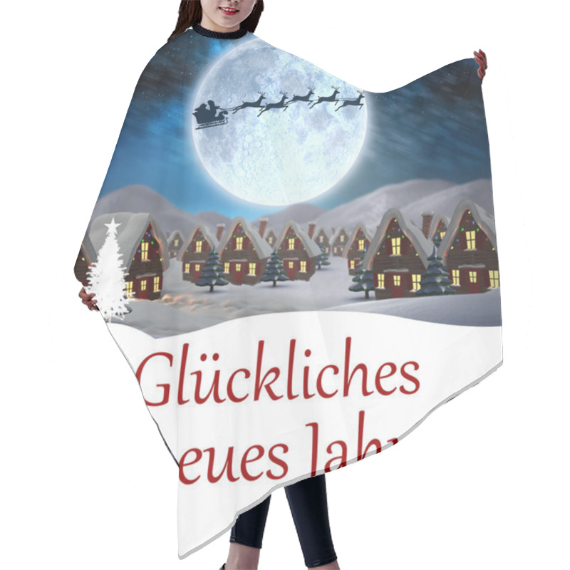 Personality  Composite Image Of Gluckliches Neues Jahr Hair Cutting Cape