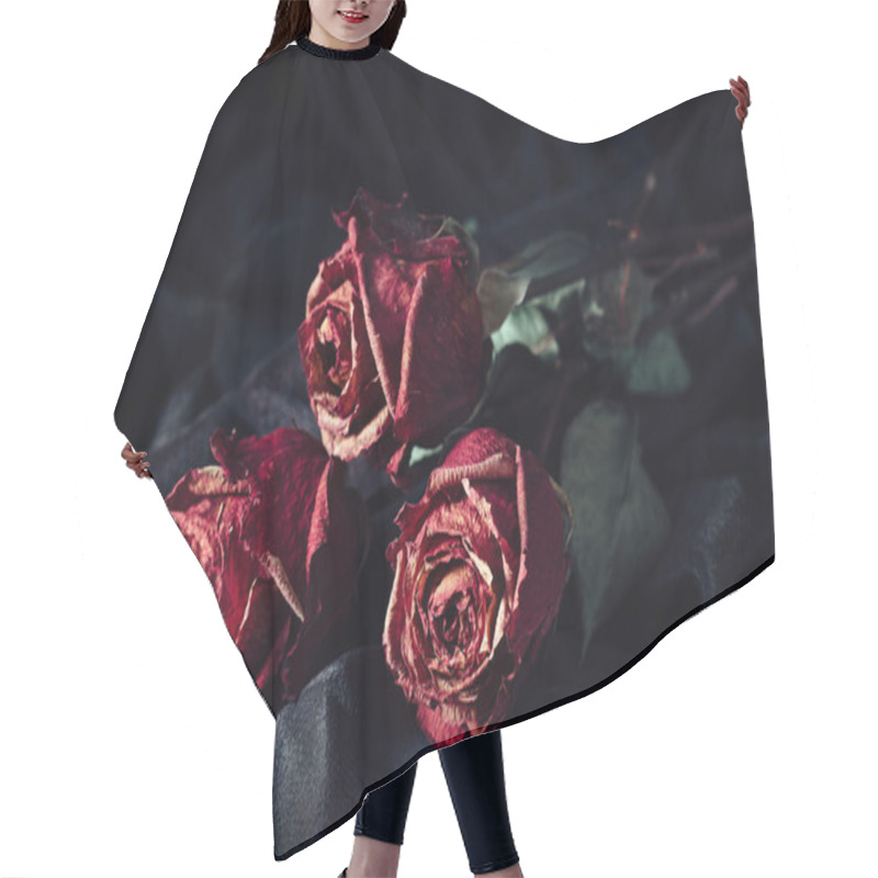 Personality  Three Dry Roses Hair Cutting Cape