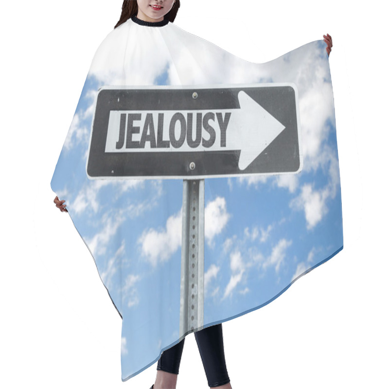 Personality  Jealousy Direction Sign Hair Cutting Cape