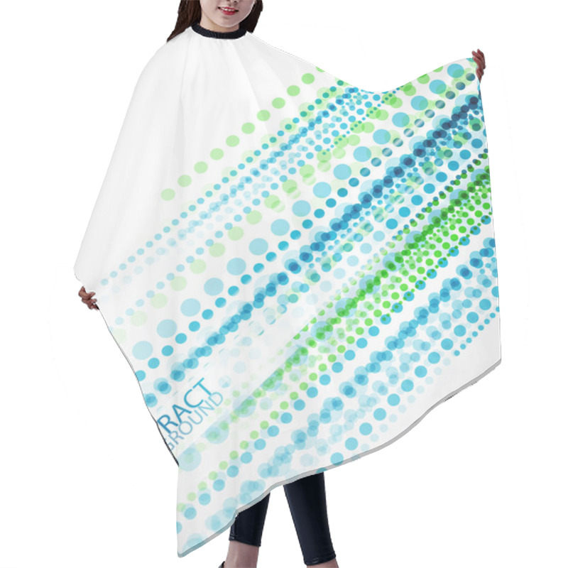 Personality  Dotted Lines Background Hair Cutting Cape