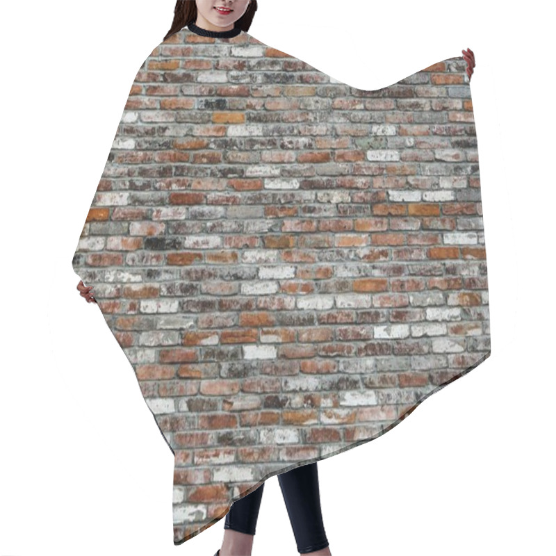 Personality  Textured Brick Wall With A Rustic, Worn Appearance. Hair Cutting Cape