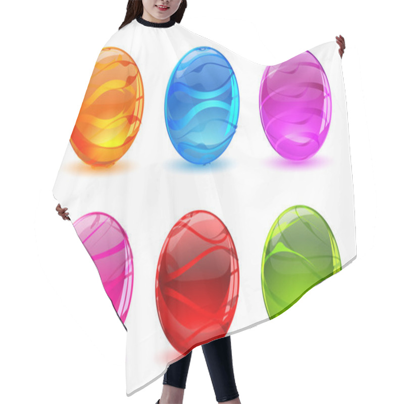 Personality  Set Of Crystal Ball Hair Cutting Cape